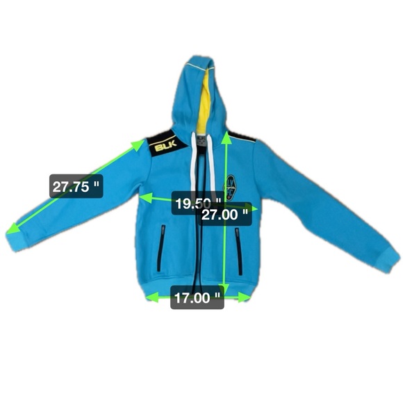 BLK Las Vegas Lights Zip Up Sweatshirt. Ladies Size 4. - Picture 4 of 9